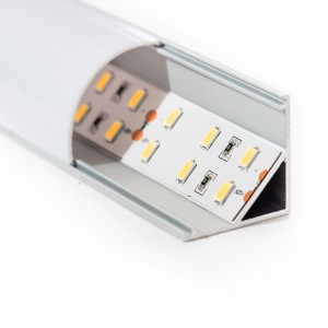 LED-valokulma Alumiininen LED-profiili 6063-T5 Alumiiniseos Alumiini Lineaarinen valo