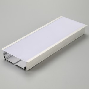 LED-nauhakotelo alumiiniprofiilirunko, jossa on PC-kannen päätykannen pidike